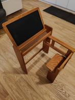 Vintage 1970’s kinder bureau krijtbord opklapbaar, Ophalen, Gebruikt, Stoel