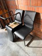 Gratis stoelen!, Huis en Inrichting, Ophalen, Gebruikt, Zwart, Vier