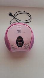 Roze draagbare radio, Ophalen of Verzenden, Gebruikt, Radio, Met cd-speler