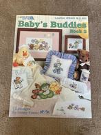 Boek 'Baby's Buddies' Ginny Fraser 12 tekeningen om in kruis, Boeken, Hobby en Vrije tijd, Borduren en Naaien, Zo goed als nieuw