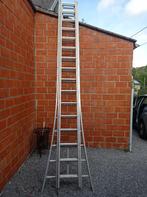 aluminium driedubbele ladder, Doe-het-zelf en Bouw, Ladders en Trappen, Ophalen, Zo goed als nieuw, Ladder, 4 meter of meer