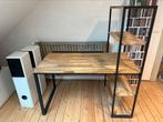 Eiken industrieel bureau La Redoute, Huis en Inrichting, Ophalen, Gebruikt, Bureau