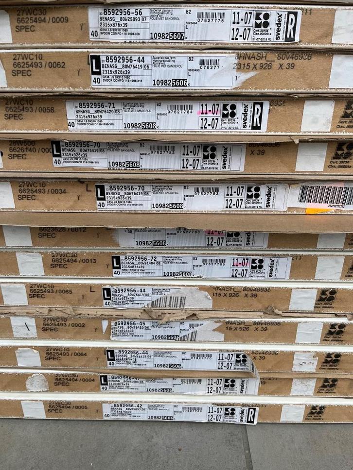 Portes intérieures Svedex (20x), Bricolage & Construction, Fenêtres & Moustiquaires, Neuf, Porte intérieure, 215 cm ou plus, 80 à 100 cm