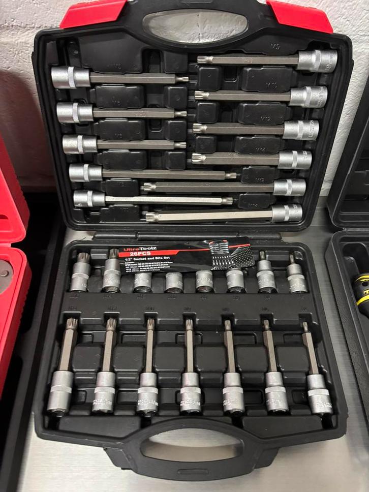 Nieuw UltraToolz 26-delige 1/2" dopsleutel- en bitset., Auto diversen, Autogereedschap, Zo goed als nieuw, Ophalen of Verzenden