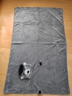 nieuw zeer zacht grijs opvouwbaar deken beer 115x75 cm, Enlèvement ou Envoi, Neuf, 100 cm ou plus, Couverture