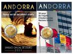2x 2 euros Andorre 2023, 2 euros, Enlèvement ou Envoi