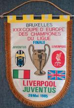 Liverpool FC - Juventus 1985 heizeldrama vintage vlag vaan, Comme neuf, Enlèvement ou Envoi