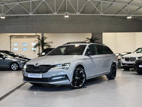 Skoda Superb 1.4TSI IV Sportline Nardo Grey - Garantie, Auto's, Skoda, Bedrijf, Te koop, Superb, 360° camera, Achteruitrijcamera