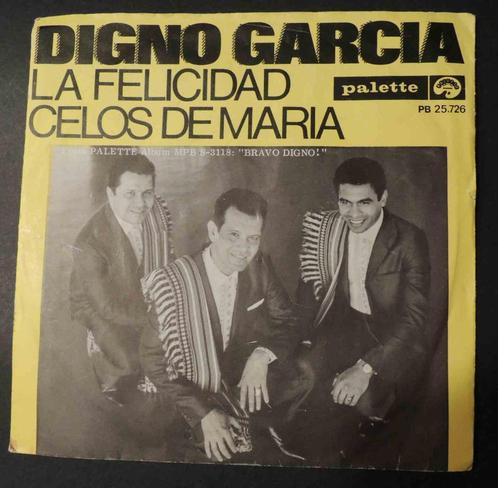 Digno Garcia: "La Felicidad" (vinyl single 45T/7"), Cd's en Dvd's, Vinyl Singles, Gebruikt, Single, Latin en Salsa, 7 inch, Ophalen of Verzenden