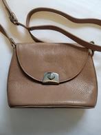 Kleine leren handtas, Ophalen, Nieuw, Beige, Leer