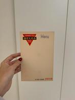 Menu met Belga reclame, Verzamelen, Ophalen of Verzenden, Zo goed als nieuw