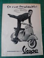 Gilbert Becaud Vespa - publicité papier Vespa - 1957, Enlèvement ou Envoi, Utilisé, Autres types