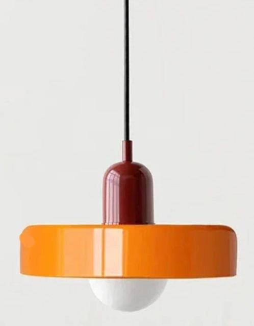 Lampe pendaison pendante - Bauhaus verre coloré - Suspension, Huis en Inrichting, Lampen | Tafellampen, Nieuw, Glas, Ophalen of Verzenden