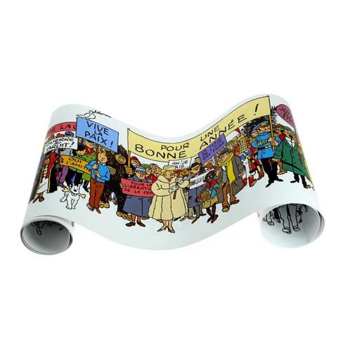 Poster „wenskaarten” van Kuifje Moulinsart, Verzamelen, Stripfiguren, Kuifje
