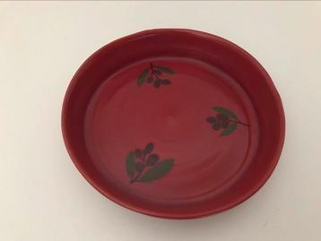 Taartvorm taart schotel schaal rond keramiek handmade 23 cm, Enlèvement ou Envoi, Neuf