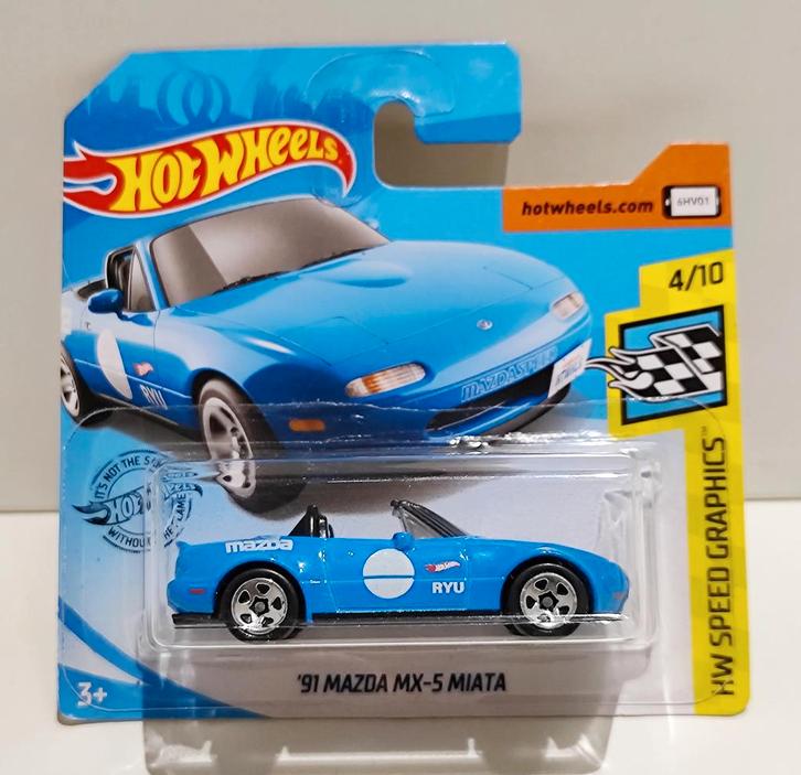 Hot Wheels '91 Mazda MX-5 Miata Blauw (2019), Hobby & Loisirs créatifs, Voitures miniatures | Échelles Autre, Enlèvement ou Envoi