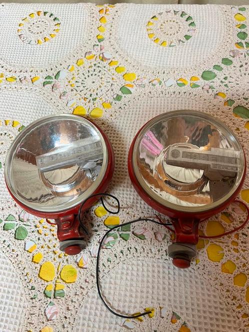 Koplampen Cartello Pajod glas en metaal dia 15 cm 2 stuks, Antiek en Kunst, Curiosa en Brocante, Ophalen of Verzenden