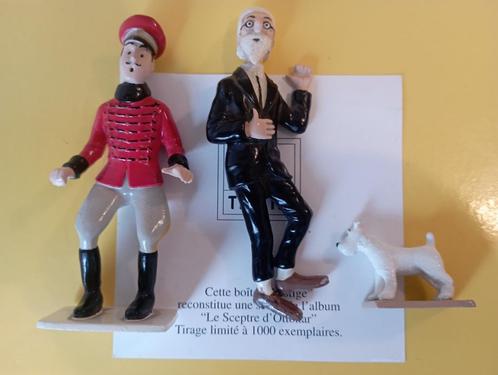 Pixi Tintin 49916 3 figuren scene prestige scepter Certif, Verzamelen, Beelden en Beeldjes, Gebruikt, Verzenden