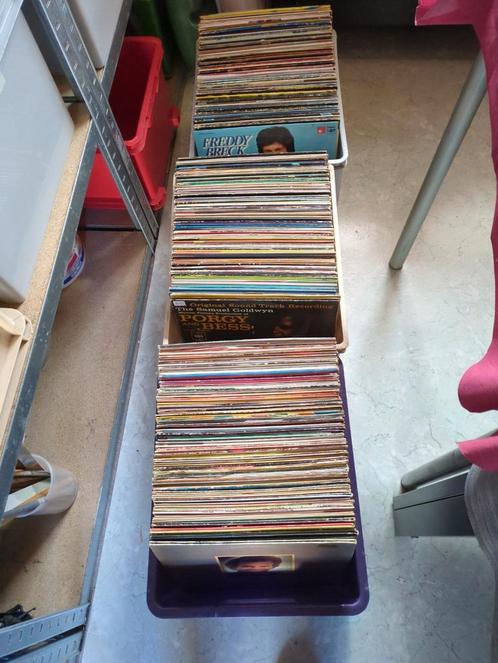 1 lot van +/- 300 lp's en dubbel lp's, Cd's en Dvd's, Vinyl | Verzamelalbums, Gebruikt, 12 inch, Ophalen of Verzenden