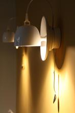 2 wandlampjes design Ingo Maurer Light au lait, Huis en Inrichting, Lampen | Wandlampen, Ophalen, Gebruikt, Metaal, Design