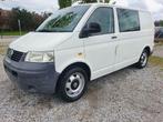 Vw Transporter T5 double cabine UTILITAIRE 5places carnet, Autos, 5 places, 4 portes, Carnet d'entretien, 1900 cm³