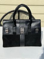 Handtas Monique Collignon, Handtassen en Accessoires, Tassen | Damestassen, Ophalen, Zo goed als nieuw, Zwart, Handtas