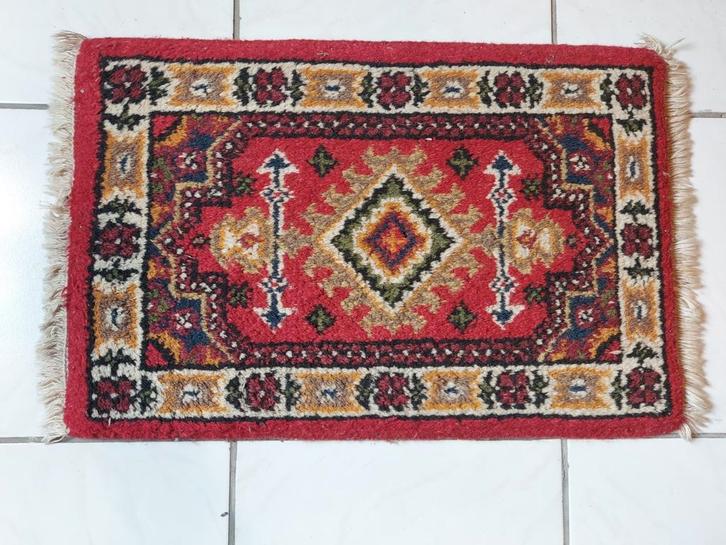 Authentiek oosters tapijt, 61x41, Antiek en Kunst, Antiek | Tapijten, Tafelkleden en Textiel, Ophalen