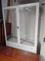 vintage metalen dokterskast vitrine, Antiek en Kunst, Ophalen