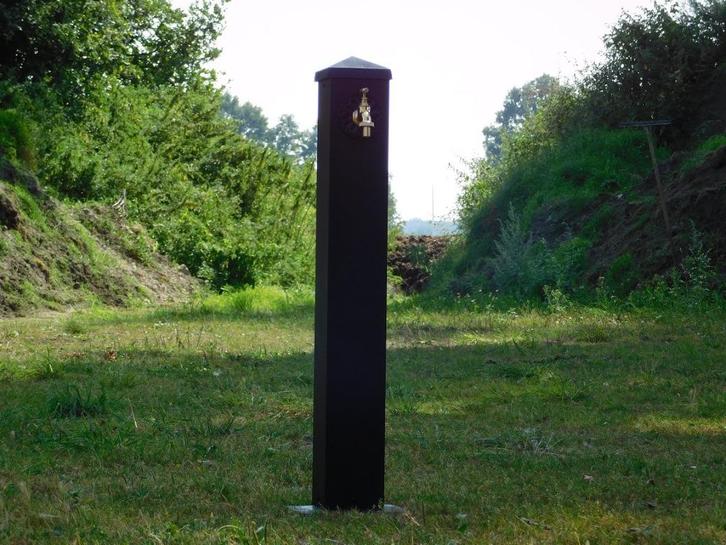 Staande Waterkraan - Alu - Zwart, Tuin en Terras, Waterpartijen en Fonteinen, Waterornament, Aluminium, Ophalen of Verzenden
