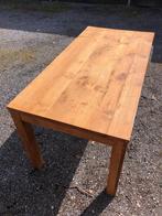 houten tafel + 4 stoelen, Huis en Inrichting, Tafels | Eettafels, 50 tot 100 cm, 150 tot 200 cm, Teakhout, Rechthoekig