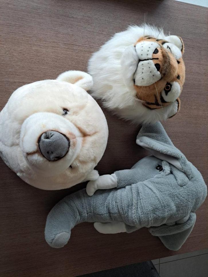 Dierenkoppen, Kinderen en Baby's, Kinderkamer | Inrichting en Decoratie, Gebruikt, Wanddecoratie, Ophalen