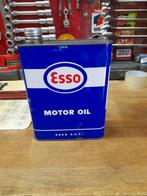 Oude lege oliekan Esso motor oil safe exxon, Verzenden, Gebruikt, Overige, Overige merken