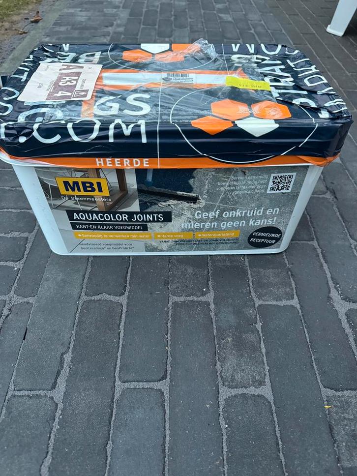 Voegmiddel epoxy voegen AquaColor Joints donkergrijs 15kg, Doe-het-zelf en Bouw, Tegels, Nieuw, Keramiek, Ophalen