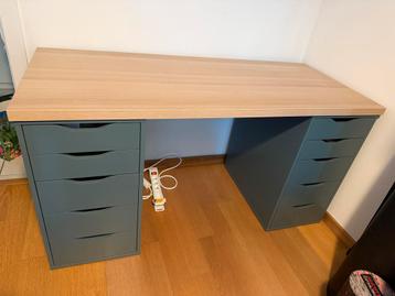 IKEA-meubels: LAGKAPTEN/ALEX bureau en LÅNGFJÄLL-stoel beschikbaar voor biedingen