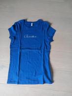T-shirt blauw maat 140, Comme neuf, Fille, Enlèvement, Chemise ou À manches longues