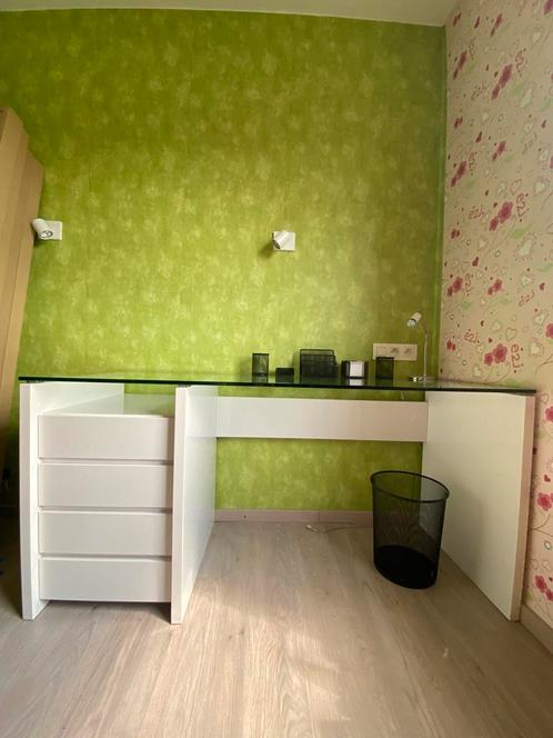 Bureau + bureaukasten, Huis en Inrichting, Bureaus, Zo goed als nieuw, Bureau, Ophalen