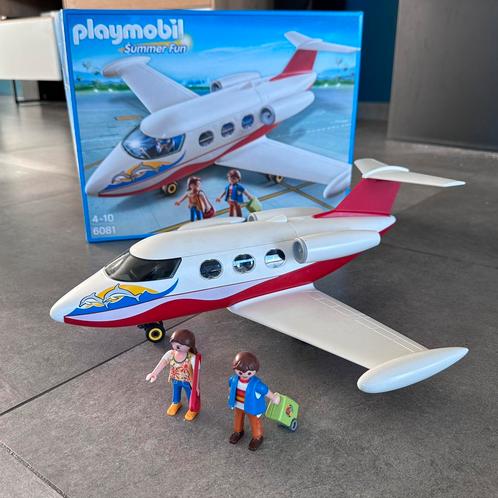 Playmobil ‘Vliegtuig met piloot en toeristen’ 6081, Kinderen en Baby's, Speelgoed | Playmobil, Zo goed als nieuw, Complete set