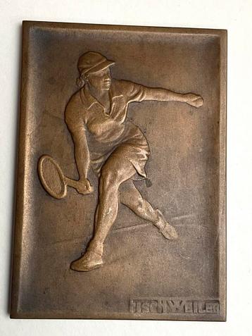 Medaille tennister tennis Fischweiler 1948