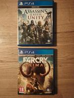 Jeux pour PS4  (Assassins Creed UNITY et FARCRY PRIMAL), Games en Spelcomputers, Gebruikt, Vanaf 18 jaar, 1 speler, Ophalen