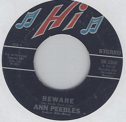 Northern soul 45: Ann Peebles – Beware, Cd's en Dvd's, Vinyl Singles, Gebruikt, Single, R&B en Soul, 7 inch, Ophalen of Verzenden