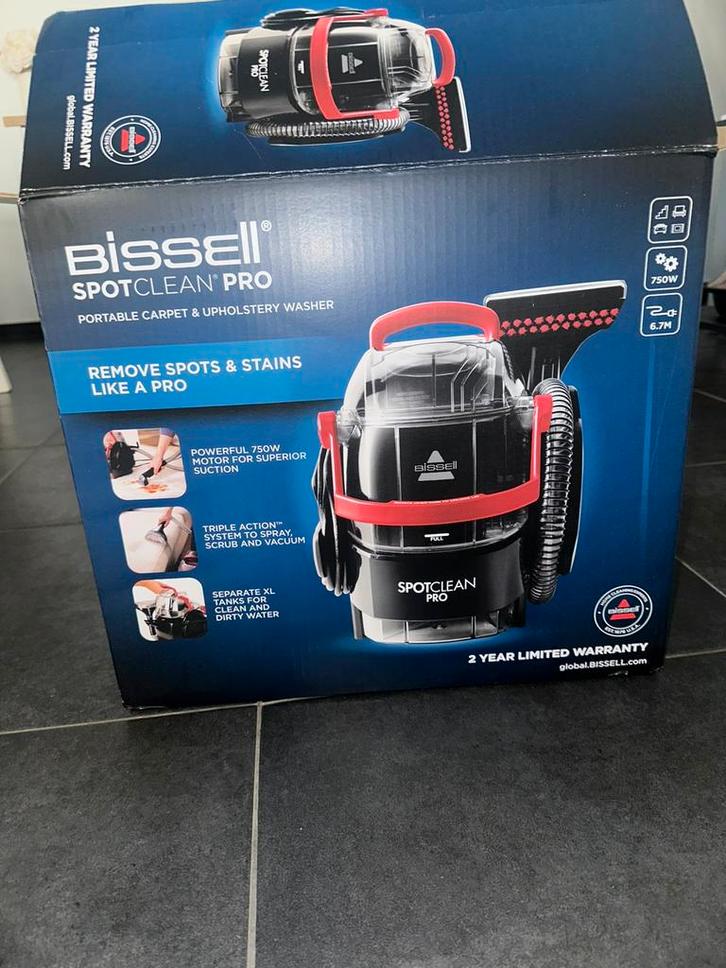 Bissell Spotclean Pro Gloednieuw nooit gebruikt, Doe-het-zelf en Bouw, Reinigingsmachines, Zo goed als nieuw, Ophalen