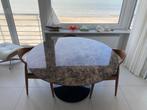 Tulip eettafel emperador marmer 135cm, Ophalen, Tulip tafel saarinen, 100 tot 150 cm, Rond