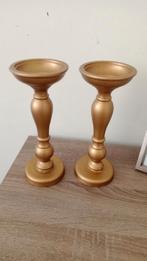 2 kandelaar, Antiek en Kunst, Ophalen of Verzenden, Goud