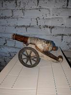 Prachtig kanonvormig decoratief keramiek, Antiek en Kunst