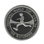 Suriname, 100 Guilders 1994, Football World Cup USA., Ophalen of Verzenden, Zuid-Amerika, Losse munt