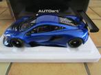 autoart mclaren 1:18 650s gt3 blauw, Hobby en Vrije tijd, Modelauto's | 1:18, Ophalen of Verzenden, Zo goed als nieuw, Auto, Autoart