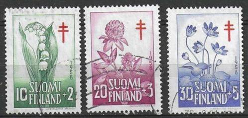 Finland 1958 - Yvert 472-474 - Tegen de Tuberculose (ST), Timbres & Monnaies, Timbres | Europe | Scandinavie, Affranchi, Finlande
