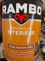 Rambo pantserlak transparant puur kersen 0,75liter, Enlèvement ou Envoi, Neuf, Matériel