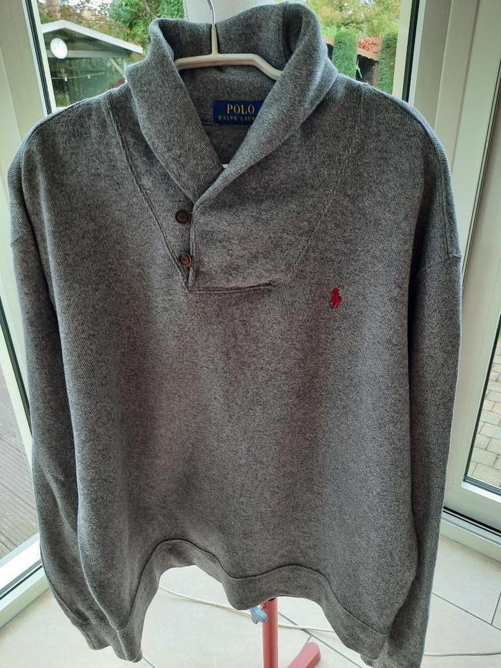 Knappe trui POLO Ralph Lauren - L, Kleding | Heren, Truien en Vesten, Zo goed als nieuw, Maat 52/54 (L), Grijs, Ophalen of Verzenden