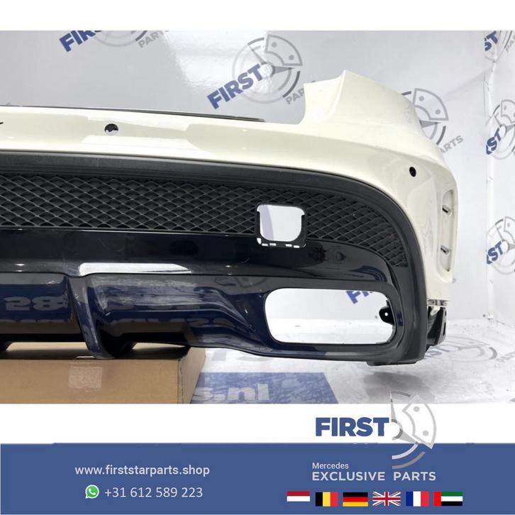 W156 GLA 45 AMG ACHTERBUMPER WIT Mercedes 2013-2018 GLA45 BU, Auto-onderdelen, Carrosserie, Bumper, Mercedes-Benz, Achter, Gebruikt